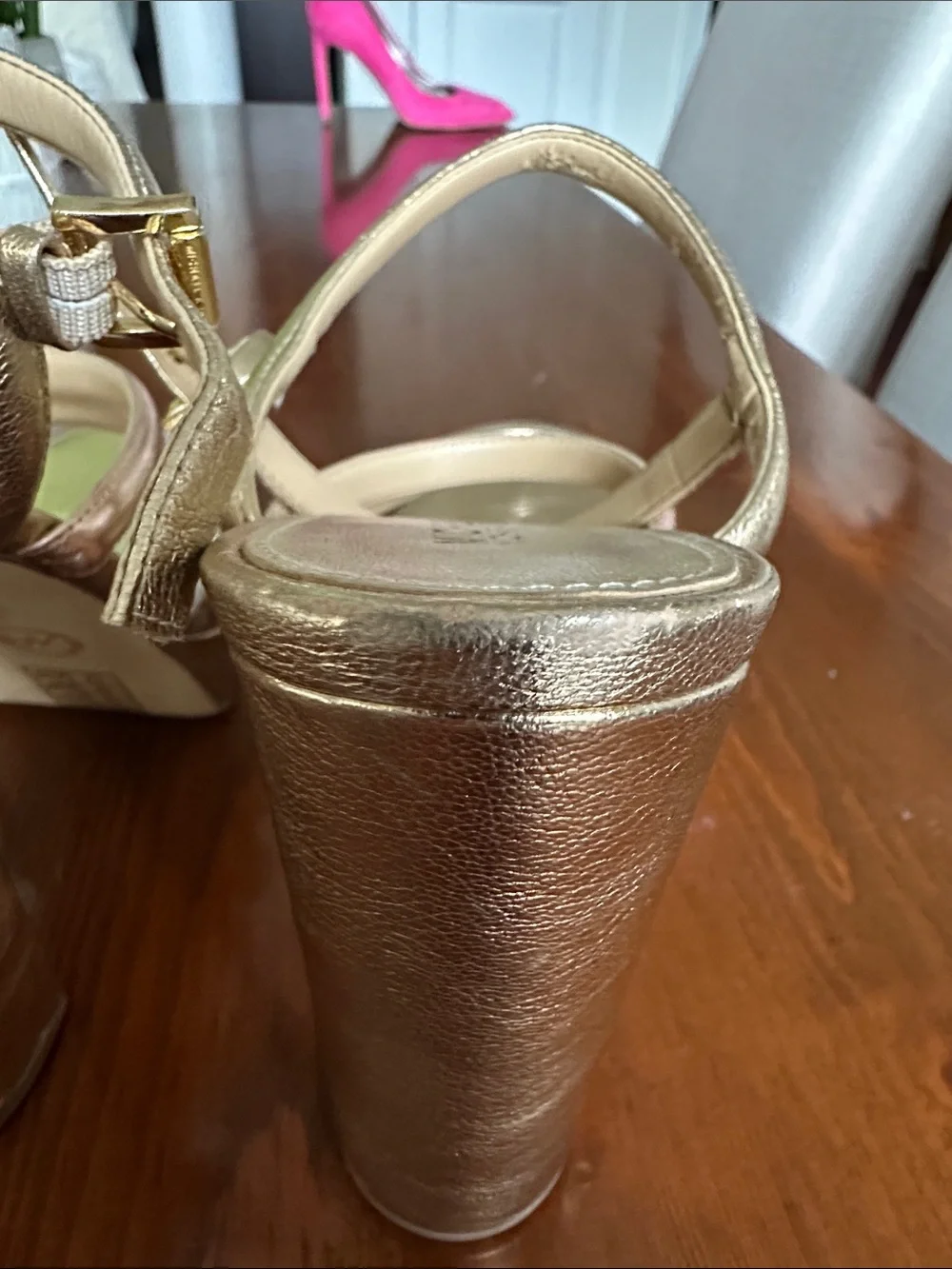 Michael Kors Nantucket  Platforms Metallic leather